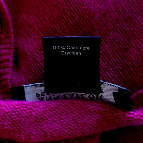 Ann Taylor Fact 100% Cashmere Sweater Pink Vneck MP Medium Petite Top Shirt - Picture 8 of 8